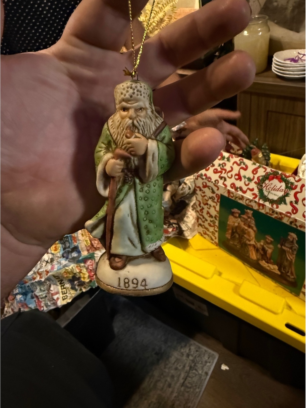 Holiday Traditions 1894 Santa Claus Figurine Ornament